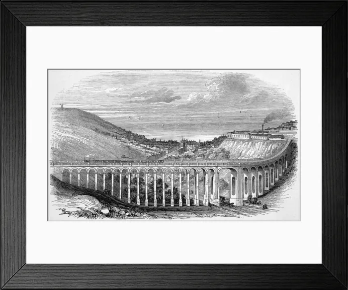 Framed Print : The Brighton viaduct across the Preston Road