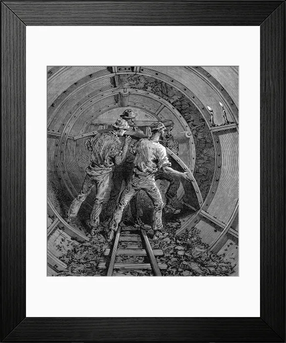 Framed Print : Thames tunnel