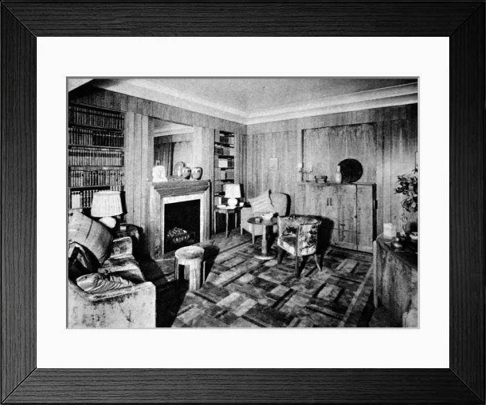 Framed Print : Mans Study