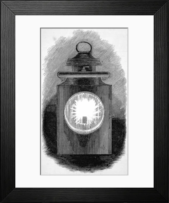 Framed Print : Portable Gas Lamp
