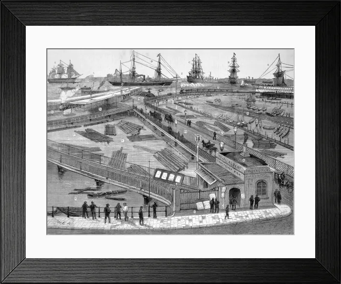 Framed Print : Railway extensions at Portsmouth Framed Print : Railway extensions at Portsmouth