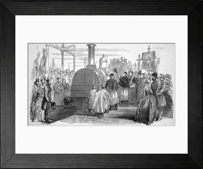 Framed Print : The blessing of the Rouen and Harve railway Framed Print : The blessing of the Rouen and Harve railway