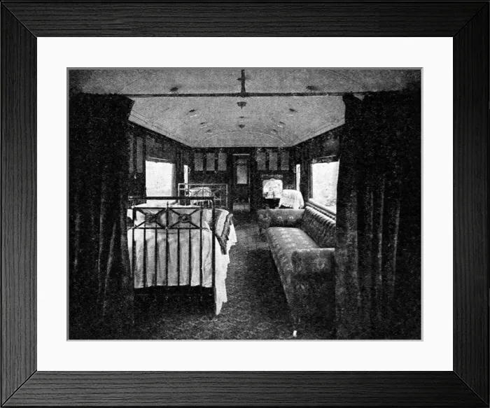 Framed Print : Hospital saloon on the London and North Western Railways