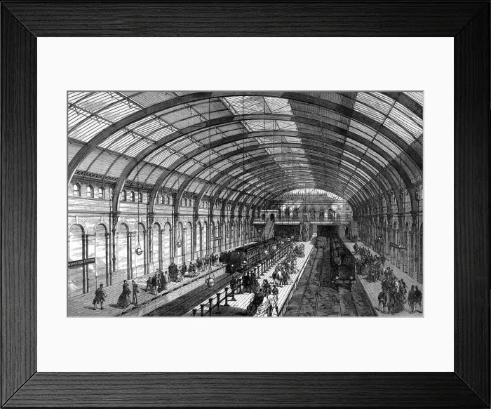 Framed Print : Metropolitan Railway western extension. Interior of Kensingt Framed Print : Metropolitan Railway western extension. Interior of Kensingt