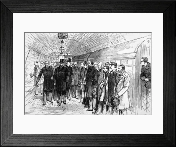 Framed Print : Prince of Wales opening the new electric railway Framed Print : Prince of Wales opening the new electric railway