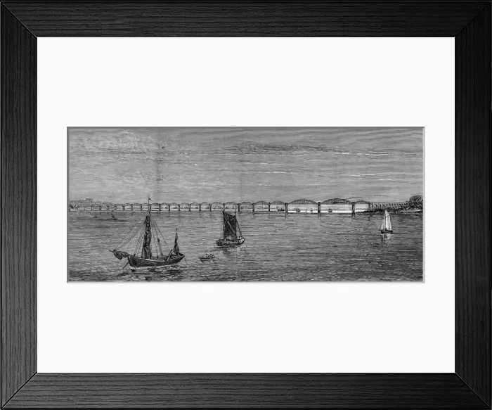 Framed Print : Railway bridge across the river Severn Framed Print : Railway bridge across the river Severn