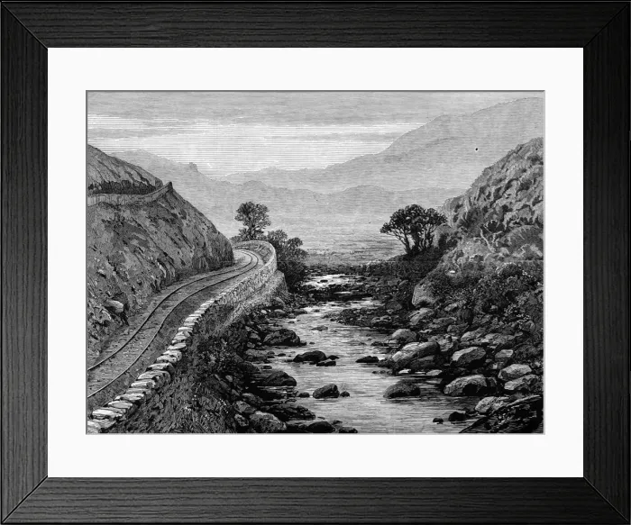 Framed Print : The railway from Bettws-Y-Coed to Festiniog, North Wales Framed Print : The railway from Bettws-Y-Coed to Festiniog, North Wales