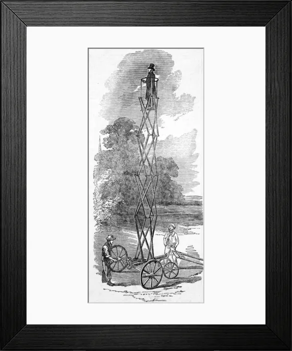 Framed Print : The patent elevator and observatory