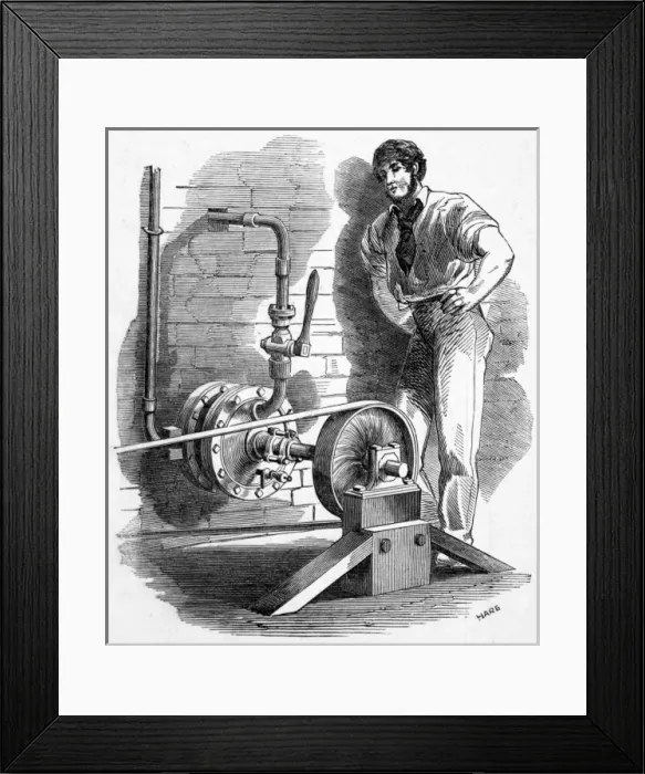 Framed Print : Galloways rotary steam engine