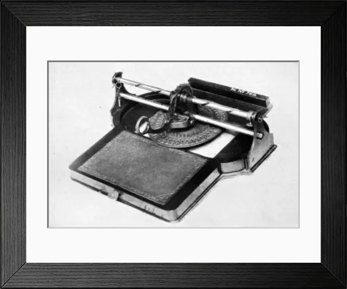 Framed Print : The evolution of the type writer Framed Print : The evolution of the type writer