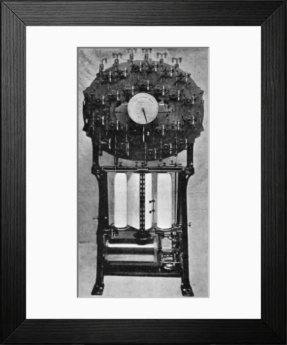 Framed Print : Tide predicting machine: front view Framed Print : Tide predicting machine: front view