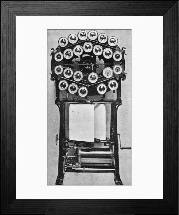 Framed Print : Tide predicting machine: back view Framed Print : Tide predicting machine: back view