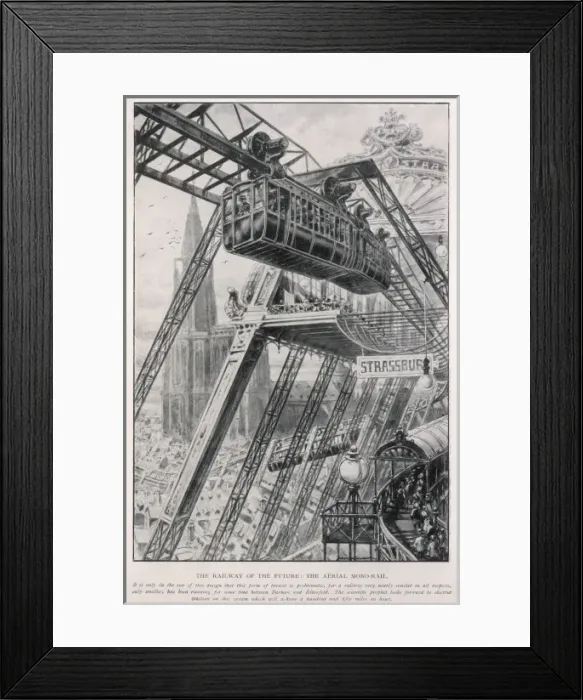 Framed Print : The world of tomorrow- some dreams of invention run riot; th Framed Print : The world of tomorrow- some dreams of invention run riot; th