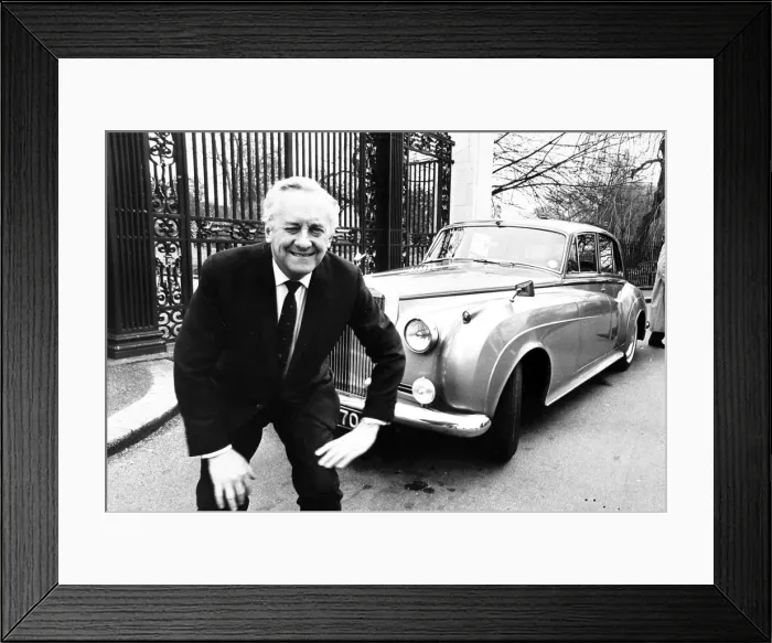 Framed Print : Hughie Green & his Rolls Royce Framed Print : Hughie Green & his Rolls Royce