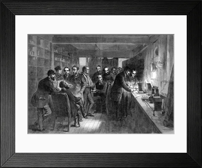 Framed Print : Testing the recovered Atlantic telegraph cable