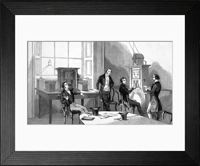 Framed Print : Game of chess by telegraph Framed Print : Game of chess by telegraph