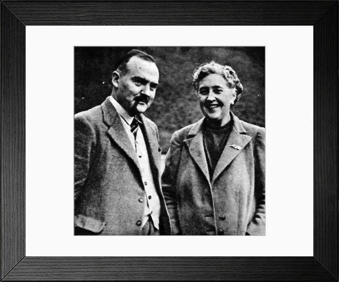 Framed Print : Agatha Christie and Max Mallowan Framed Print : Agatha Christie and Max Mallowan