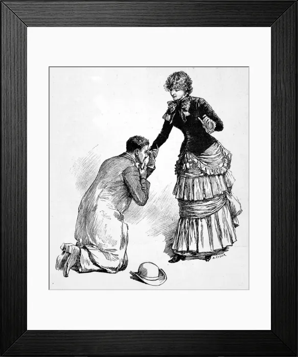 Framed Print : Marriage proposal Framed Print : Marriage proposal