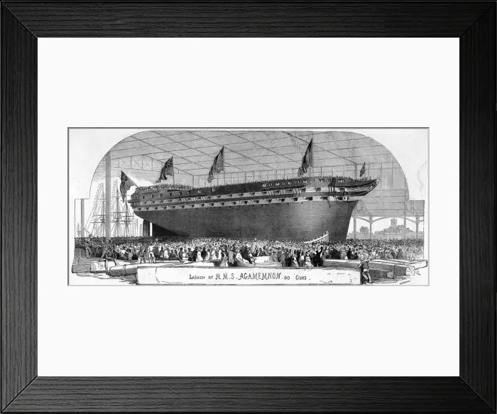 Framed Print : H. M.s Agamemnon