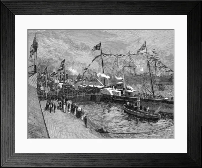 Framed Print : Opening of the Royal Albert Dock at Woolwich Framed Print : Opening of the Royal Albert Dock at Woolwich