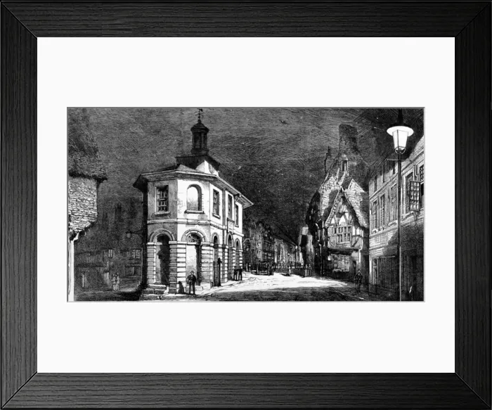 Framed Print : Godalming illuminated Framed Print : Godalming illuminated