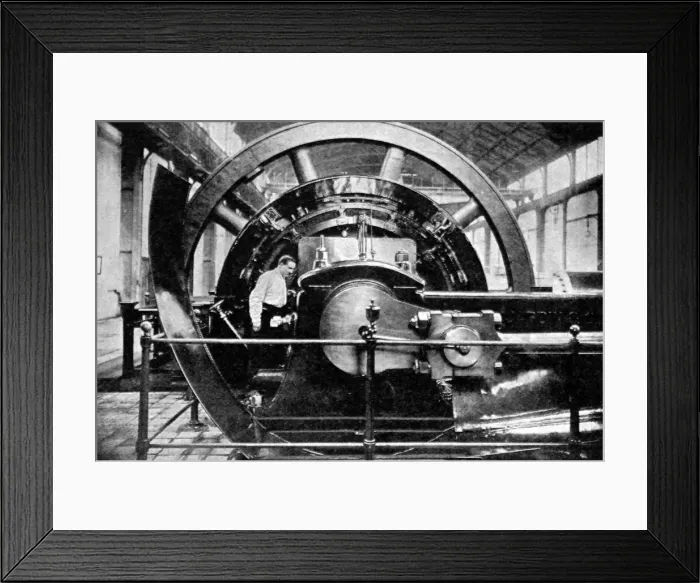 Framed Print : Fly-wheel at St. Denis Framed Print : Fly-wheel at St. Denis