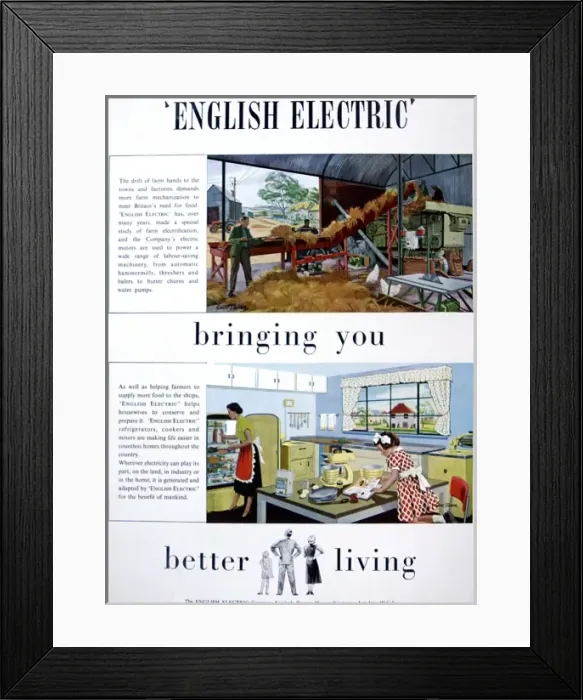 Framed Print : English electricity Framed Print : English electricity