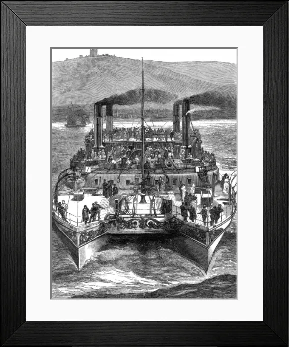 Framed Print : Twin Steam-Ship Castalia, August 1875
