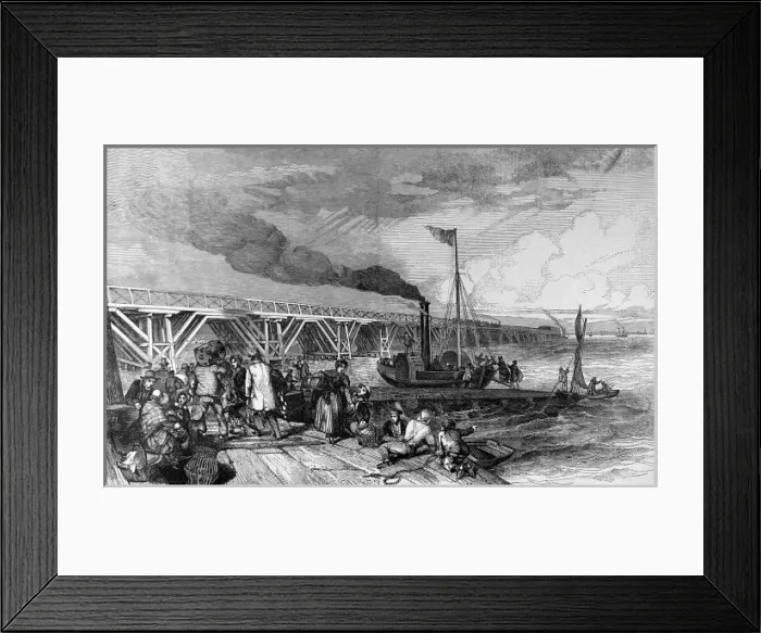 Framed Print : The New Holland Ferry, on the Humber, April 1848 Framed Print : The New Holland Ferry, on the Humber, April 1848