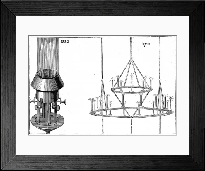 Framed Print : Eddystone Lighthouse Lantern, 1882 Framed Print : Eddystone Lighthouse Lantern, 1882