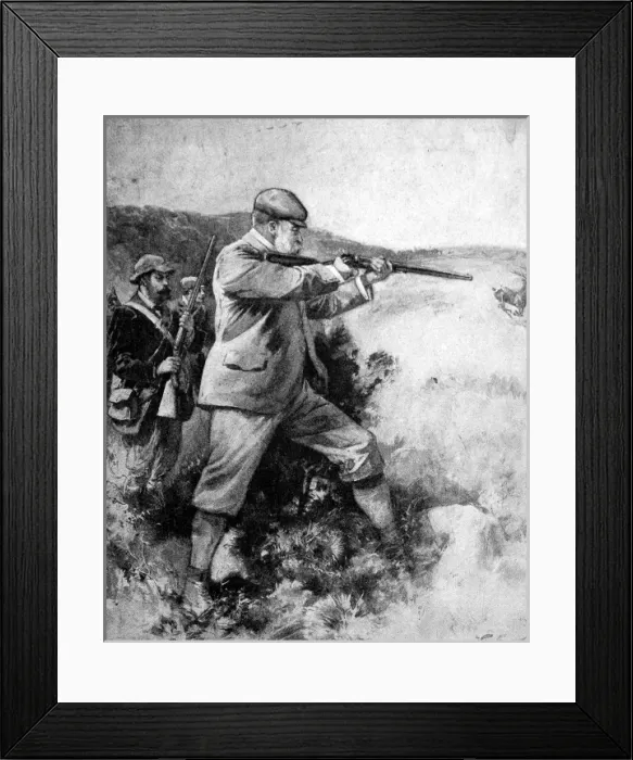 Framed Print : Edward VII deer-stalking in Scotland Framed Print : Edward VII deer-stalking in Scotland
