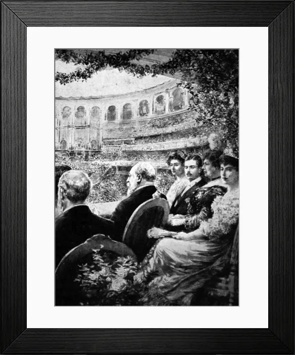 Framed Print : Edward VII at the Royal Albert Hall