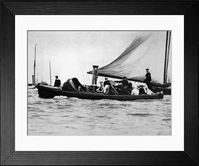 Framed Print : A Royal and Imperial Party at Cowes Framed Print : A Royal and Imperial Party at Cowes