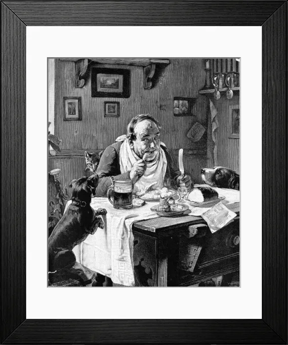 Framed Print : Friends at Table Framed Print : Friends at Table