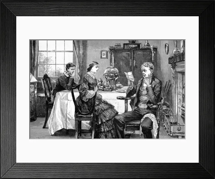 Framed Print : Dinner table scene Framed Print : Dinner table scene