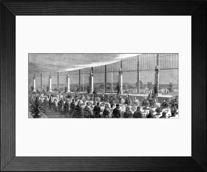 Framed Print : Banquet given at the Crystal Palace by Sir Joseph and Lady P