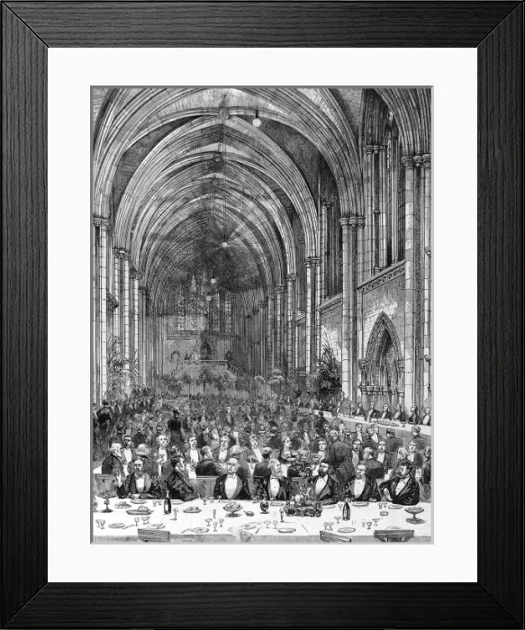 Framed Print : Jubilee Banquet of the Incorporated Law Society in the Centr Framed Print : Jubilee Banquet of the Incorporated Law Society in the Centr