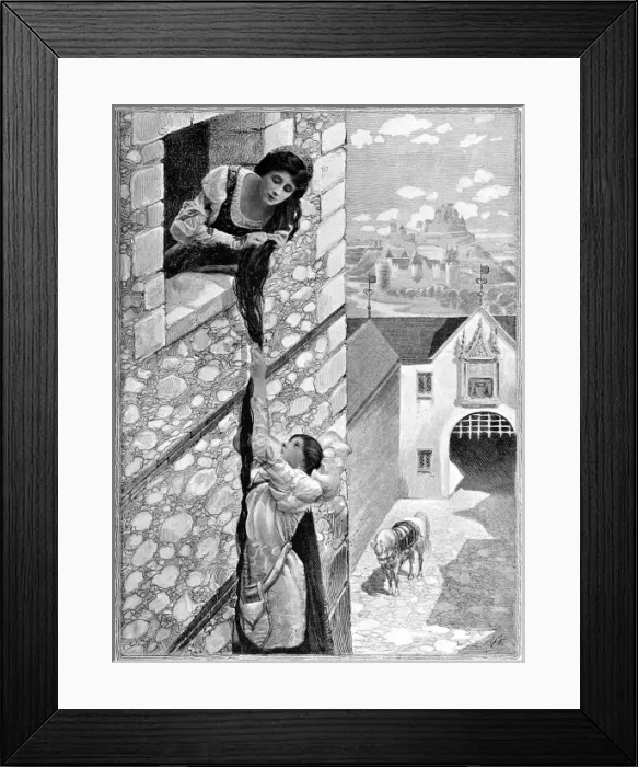 Framed Print : Fairy stories by photography, Grimms stories illustrated