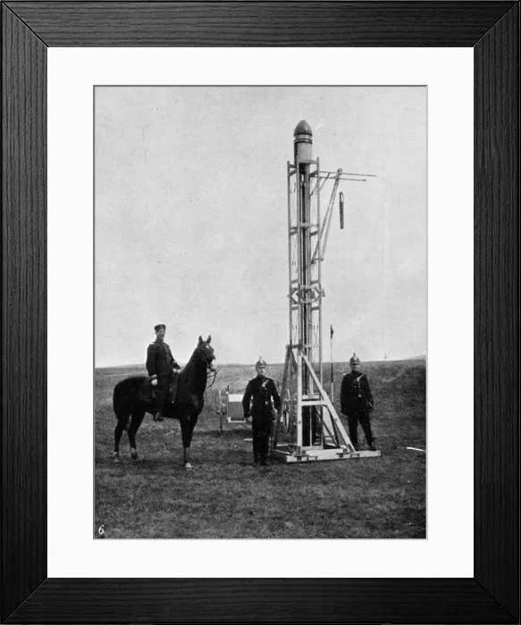 Framed Print : Camera-carrying rocket