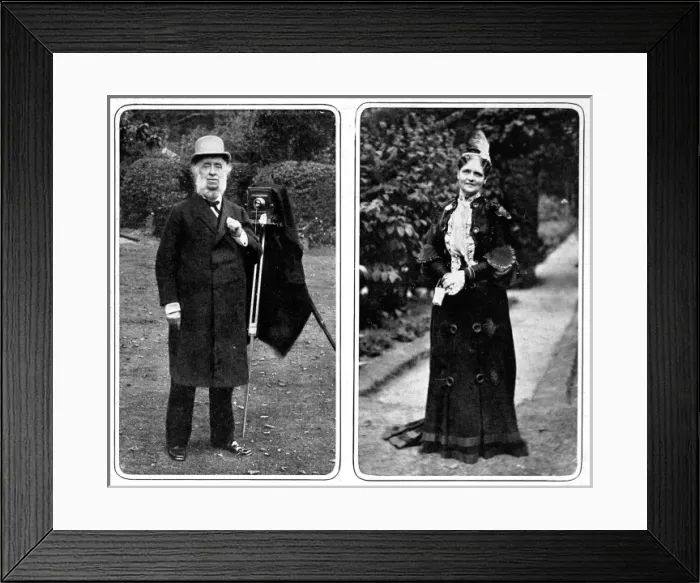 Framed Print : Portrait of Sir Benjamin Stone and his wife Lady Stone Framed Print : Portrait of Sir Benjamin Stone and his wife Lady Stone
