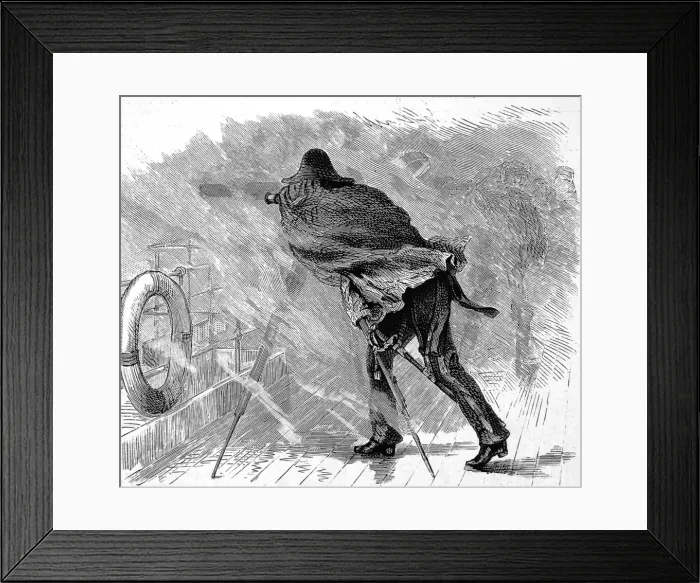 Framed Print : A ships photographer coping with the storms Framed Print : A ships photographer coping with the storms