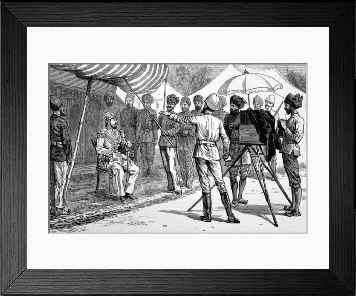 Framed Print : Mr Burke, war photographer