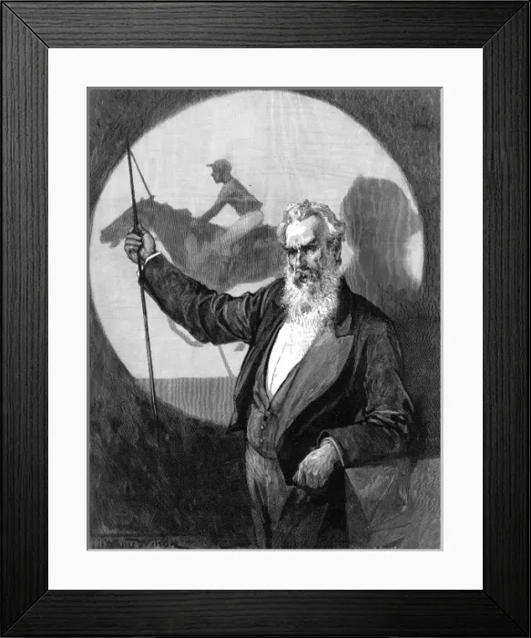 Framed Print : Eadweard Muybridge with his animals in motion images Framed Print : Eadweard Muybridge with his animals in motion images