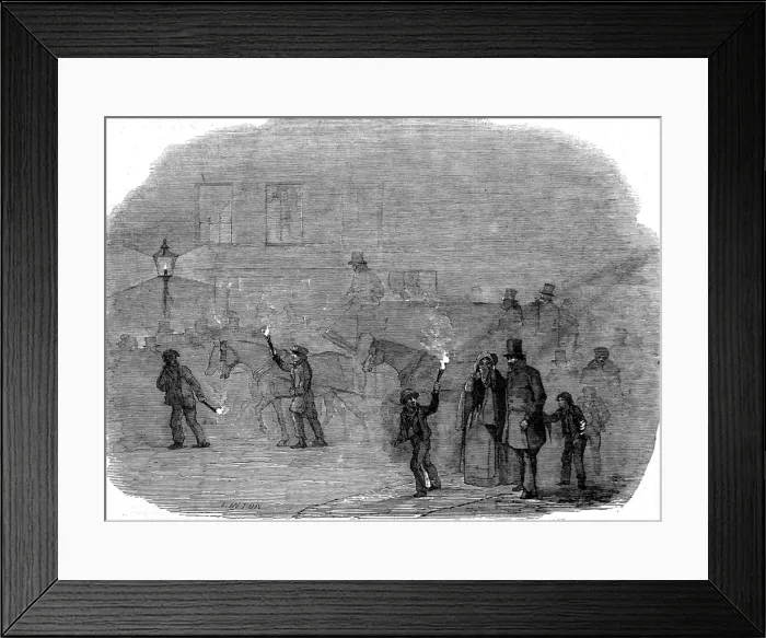 Framed Print : London fog. Pollution from the city Framed Print : London fog. Pollution from the city