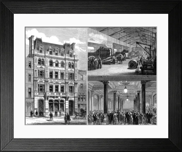 Framed Print : The newly built offices of the Daily Telegraph, Fleet Street Framed Print : The newly built offices of the Daily Telegraph, Fleet Street
