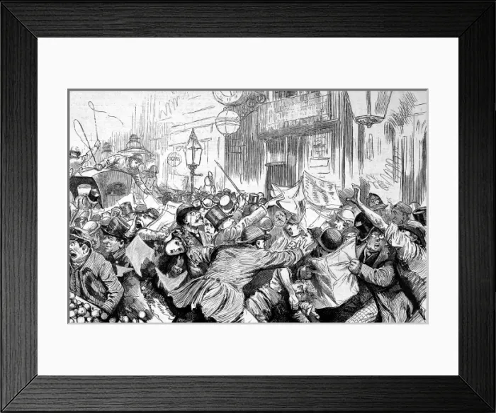 Framed Print : Fleet Street in election time