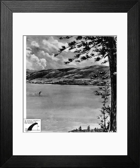 Framed Print : Loch Ness Monster front page Framed Print : Loch Ness Monster front page