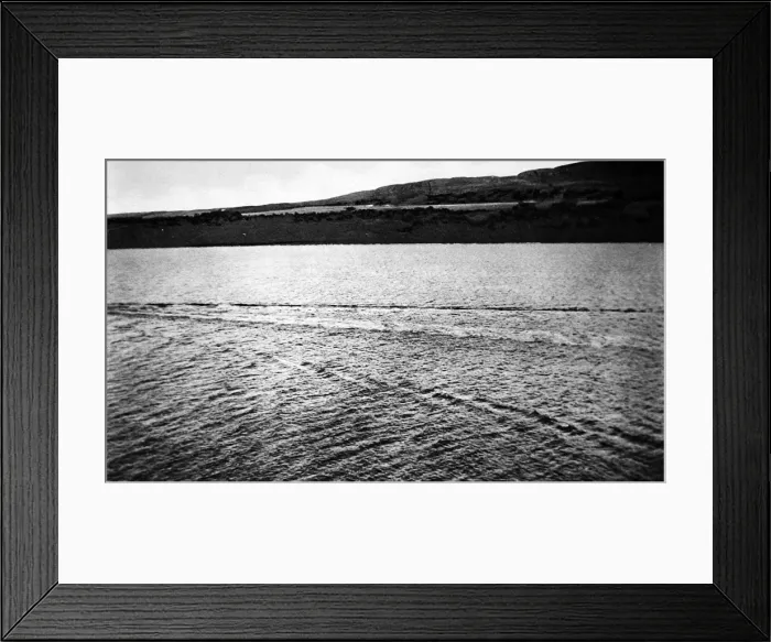 Framed Print : Trail left by the Loch Ness Monster?