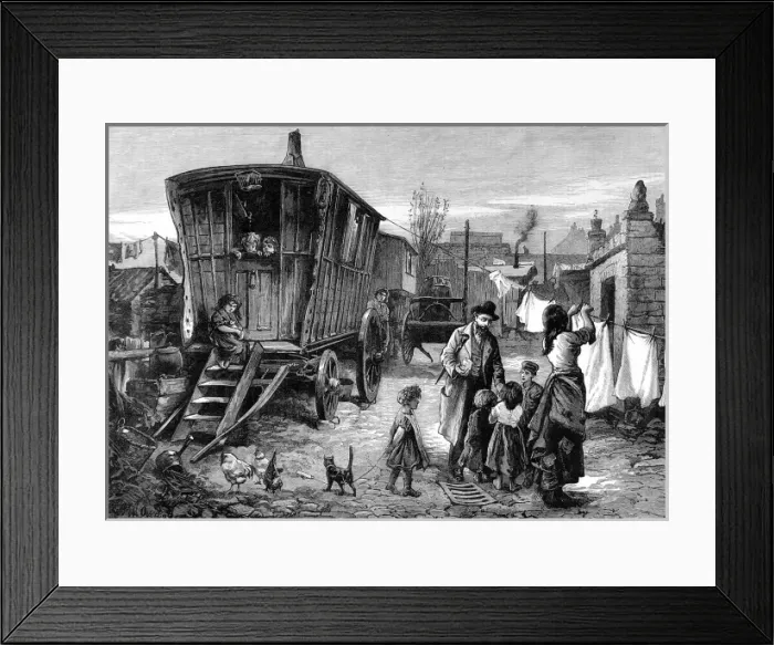 Framed Print : Gypsy camp in Notting Hill Framed Print : Gypsy camp in Notting Hill