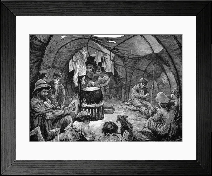 Framed Print : Gypsy life inside a tent Framed Print : Gypsy life inside a tent